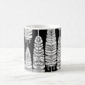 Mug Boho plumes : motif noir et blanc (Centre)