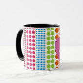 Mug Boho pointille le professeur rose d'Apple (Devant gauche)