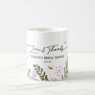 Mug Boho Purple Florals Fête des mariées Party