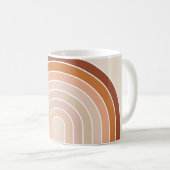 Mug Boho Rainbow Beige Terracotta (Devant droit)