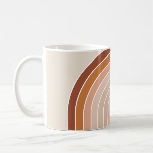 Mug Boho Rainbow Beige Terracotta (Gauche)