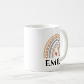 Mug Boho Rainbow Girls Nom (Devant droit)