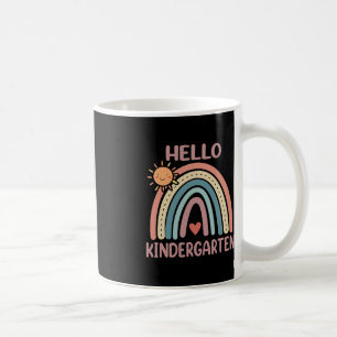 Mug Boho Rainbow Heart For Teachers Women Hello Kinder