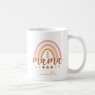 Mug Boho Rainbow Mama avec phases de lune