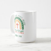 Mug Boho Rainbow Merry and Bright Christmas (Devant gauche)