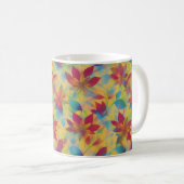 Mug BOHO Red Floral Design (Devant droit)
