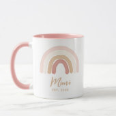 Mug Boho rose Rainbow Mimi a établi la fête des mères (Gauche)