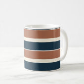 Mug Boho Rustic et Navy Stripes (Devant droit)