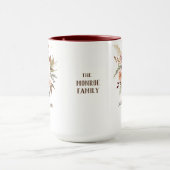 Mug Boho Soft Coloured Rose/White Flowers Mariage (Centre)