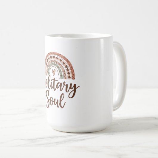 Mug Boho style âme solitaire (Devant droit)