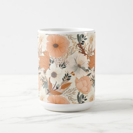 Mug Boho style fleurs couleurs motifs (Centre)