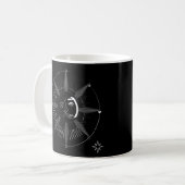 Mug Boho Sun Crescent Lune Astrolog esthétique bohémie (Devant gauche)