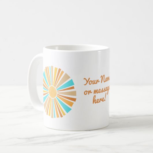 Mug Boho Sun, Here Comes The Son, Retro Sunshine (Devant gauche)