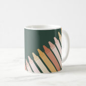 Mug Boho tendance couleurs Crayon Nom de l'enseignant (Devant droit)