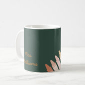 Mug Boho tendance couleurs Crayon Nom de l'enseignant (Devant gauche)