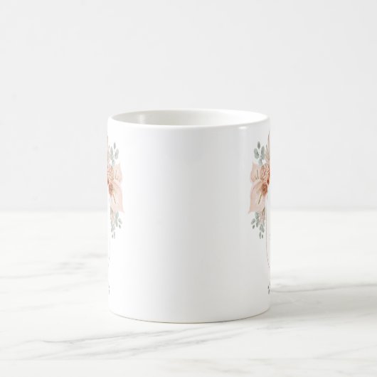 Mug Boho Terracotta Pampas Grass Wedding (Centre)