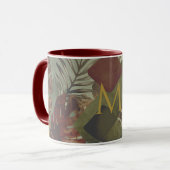 Mug Boho tropical monstère feuille de palmier 70's été (Devant gauche)