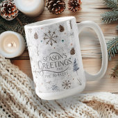 Mug Boho Twigs & Pinecone Christmas ID986