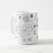 Mug Boho Twigs & Pinecone Christmas ID986 (Devant gauche)