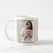 Mug Boho vert clair rose première fête des mères photo (Gauche)