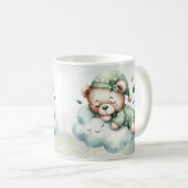 Mug Boho vert dormant Teddy Ours mou (Devant droit)