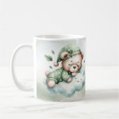 Mug Boho vert dormant Teddy Ours mou (Gauche)