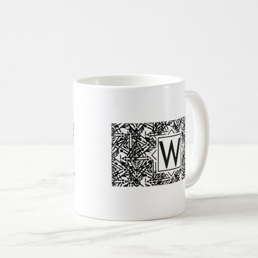 Mug Boho W Monogramme (Devant droit)