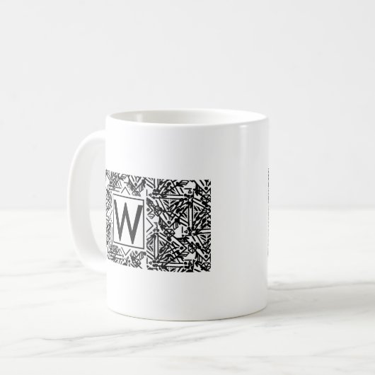 Mug Boho W Monogramme (Devant gauche)