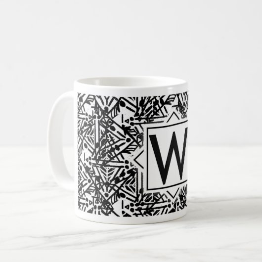 Mug Boho W Monogramme (Devant gauche)