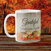 Mug BOHO Watercolor Citrouille Fall Thanksgiving