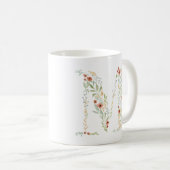 Mug Boho Watercolor Floral (Devant droit)