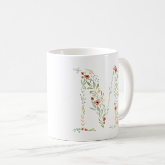 Mug Boho Watercolor Floral (Devant droit)