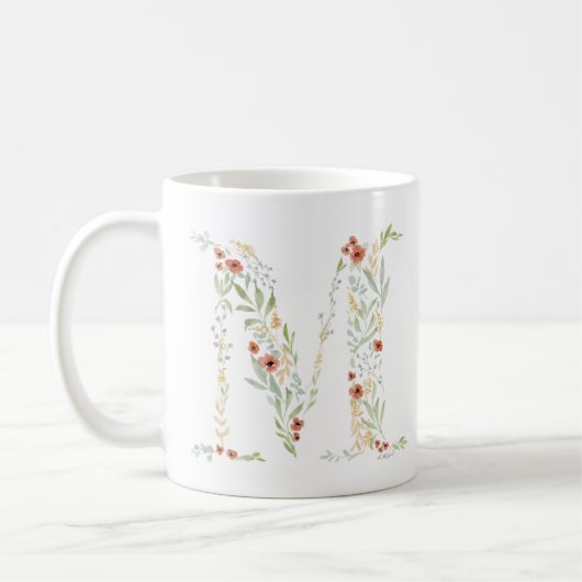 Mug Boho Watercolor Floral (Gauche)