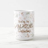Mug Boho Watercolor Floral Amazing Grandma Gift (Centre)