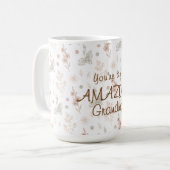 Mug Boho Watercolor Floral Amazing Grandma Gift (Devant gauche)