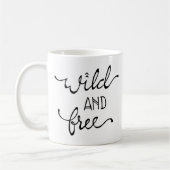 Mug Boho Wild & Free Hand-Lettering (Gauche)
