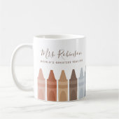 Mug Boho Worlds Plus Grand Enseignant Crayon (Gauche)