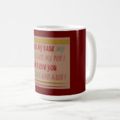 MUG BOIRE À ROMANCE AMOUR ET HUGS (Devant droit)