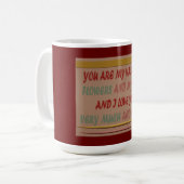 MUG BOIRE À ROMANCE AMOUR ET HUGS (Devant gauche)