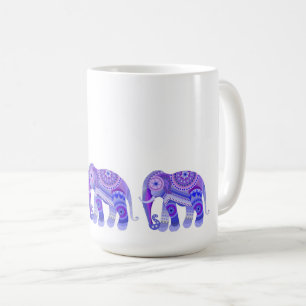 MUG BOIRE AVEC BOUGIE DE CAFÉ COOL PURPLE BLEUE