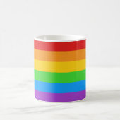 Mug Boire avec fierté : Drapeau arc-en-ciel (Centre)