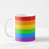 Mug Boire avec fierté : Drapeau arc-en-ciel (Gauche)