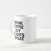 Mug Boire Café Acheter Plantes Répéter (Devant gauche)