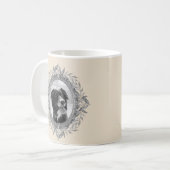 Mug Boire Café Be Joyeux Festif Argent Frame Photo (Devant gauche)