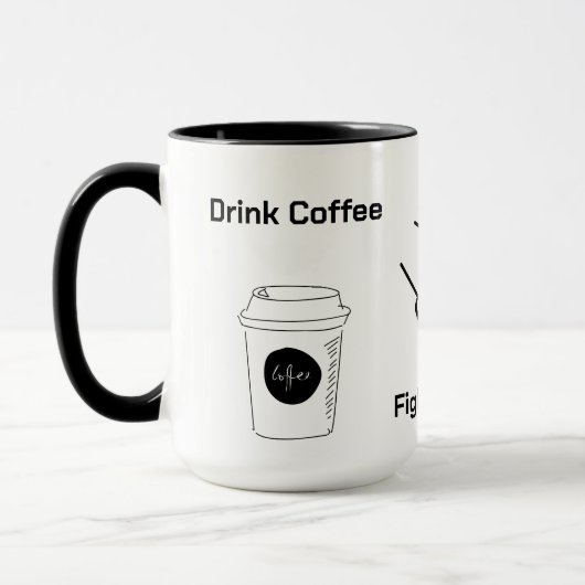 Mug Boire Café Combattre le racisme Donner du pouvoir (Gauche)