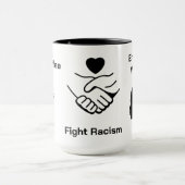 Mug Boire Café Combattre le racisme Donner du pouvoir (Centre)