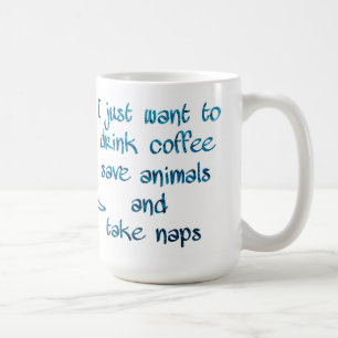 Mug Boire Café Économiser Animaux Prendre Naps Amoureu