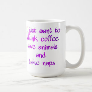 Mug Boire Café Économiser Animaux Prendre Naps Amoureu
