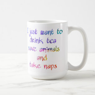 Mug Boire Café Économiser Animaux Prendre Naps Amoureu