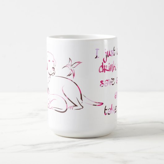 Mug Boire Café Économiser Animaux Prendre Naps Amoureu (Centre)